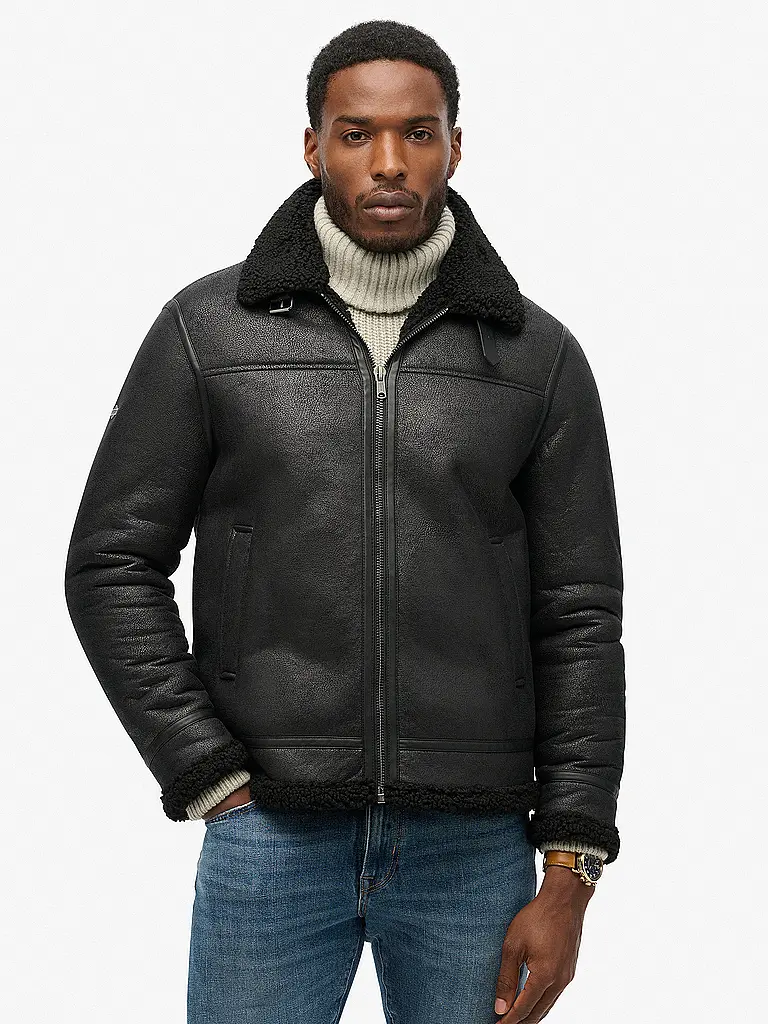 SUPERDRY | Blouson in Lederoptik | 