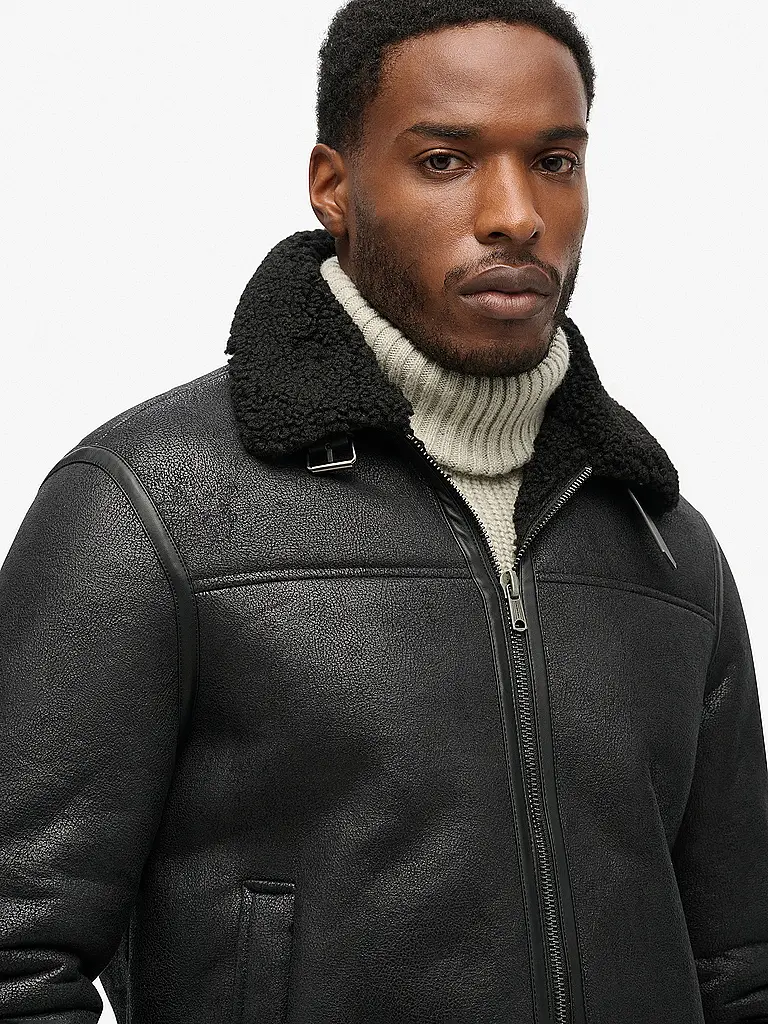 SUPERDRY | Blouson in Lederoptik | 