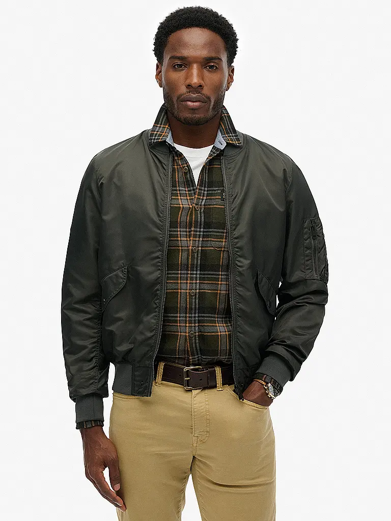 SUPERDRY | Bomberjacke MERCHANT MA1 | Grau