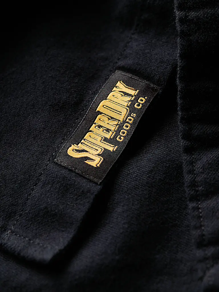 SUPERDRY | Flanellhemd  | schwarz