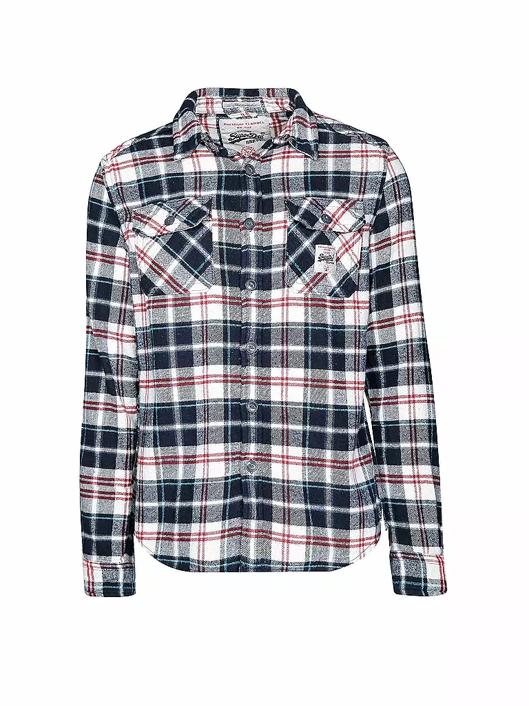 SUPERDRY | Flanellhemd | blau