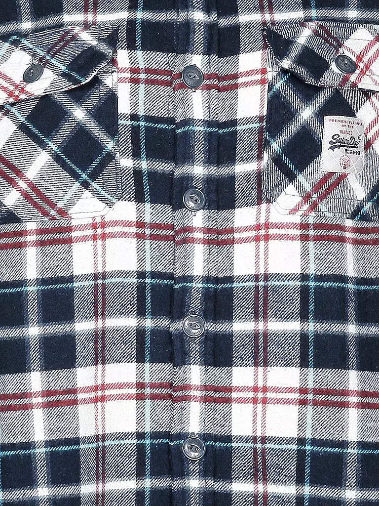 SUPERDRY | Flanellhemd | blau