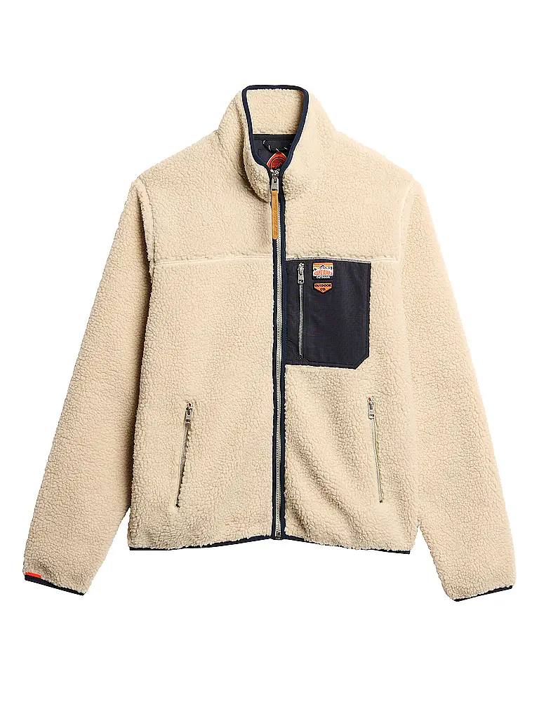 SUPERDRY | Fleecejacke  | beige