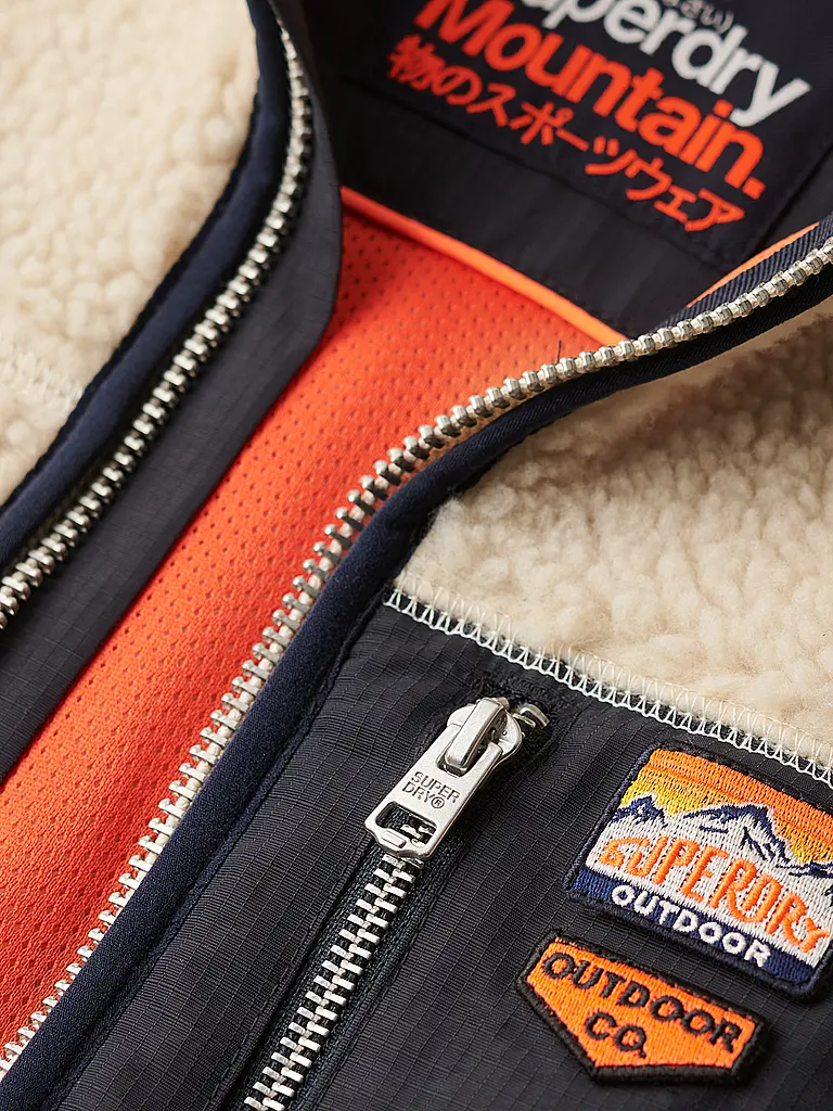SUPERDRY | Fleecejacke  | beige