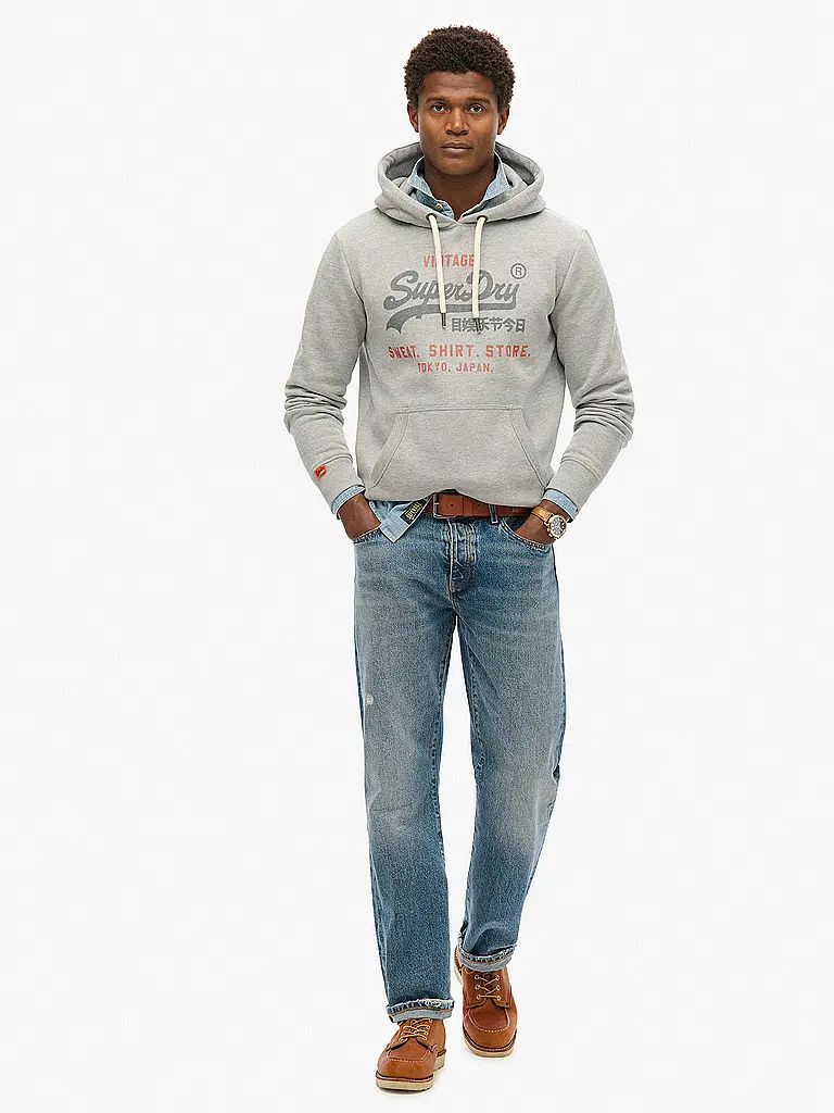 SUPERDRY | Kapuzensweater - Hoodie | Grau