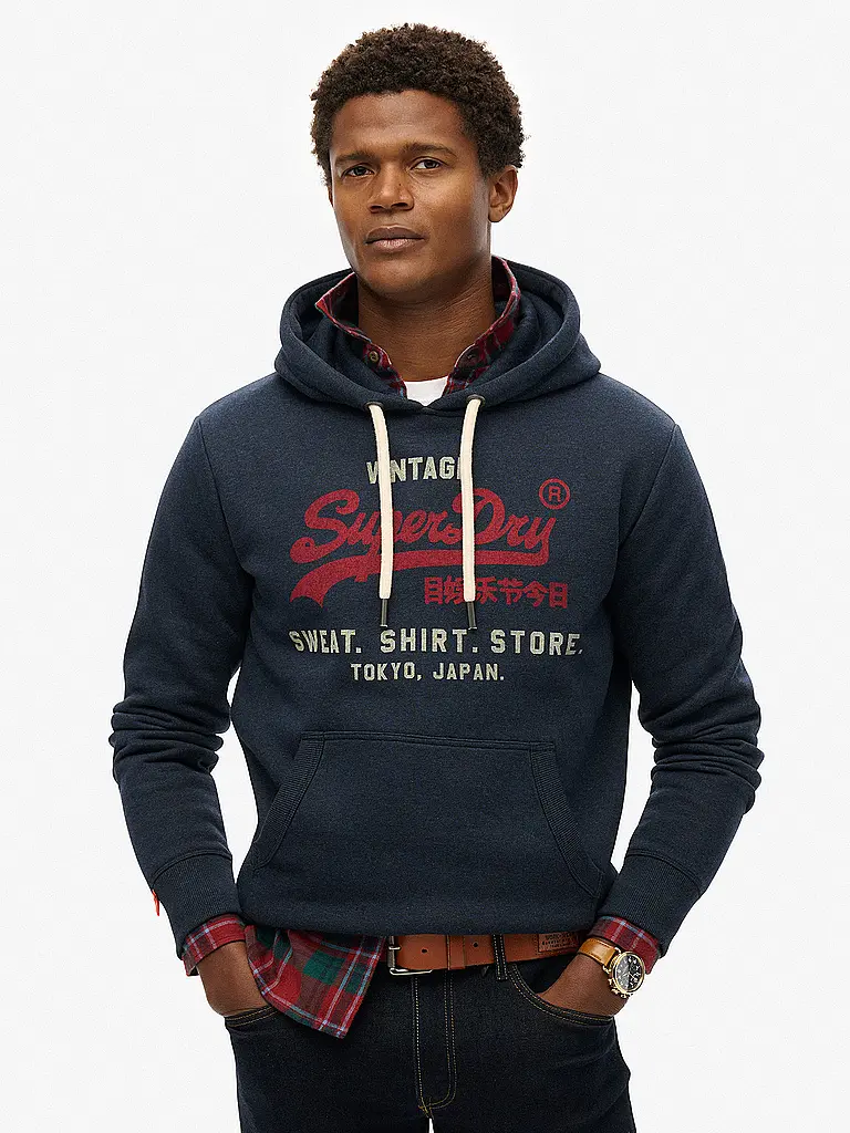 SUPERDRY | Kapuzensweater - Hoodie | Dunkelblau