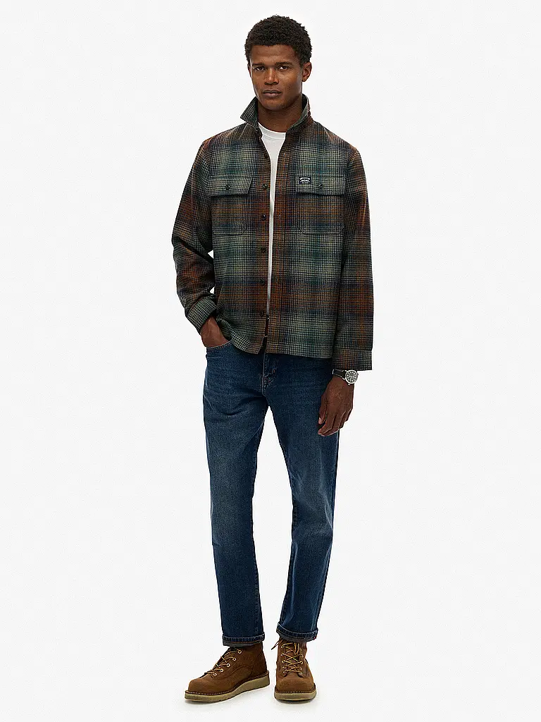 SUPERDRY | Overshirt  | Braun