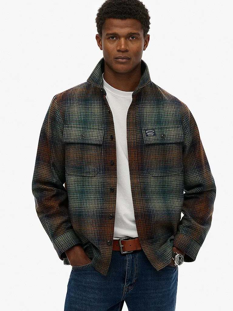 SUPERDRY | Overshirt  | Braun