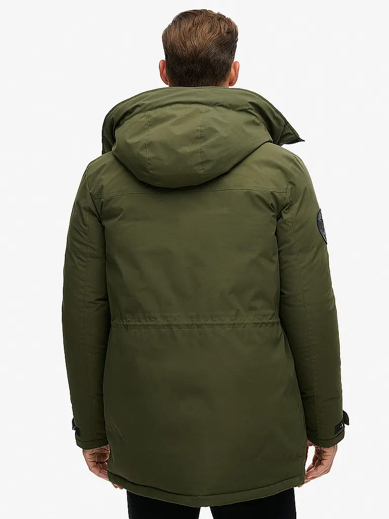 SUPERDRY | Parka CITY PADDED | Dunkelgrün