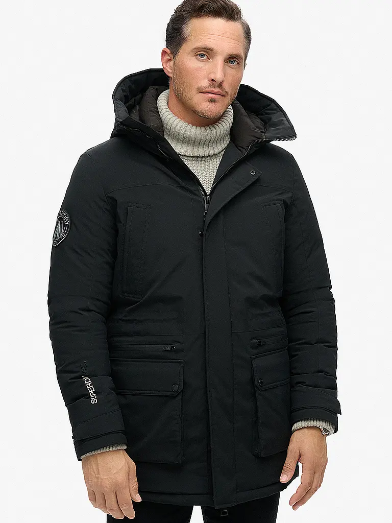 SUPERDRY | Parka CITY PADDED | Schwarz