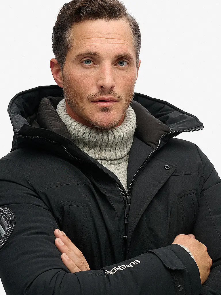 SUPERDRY | Parka CITY PADDED | Schwarz