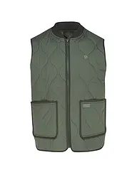 SUPERDRY | Steppgilet  | grün
