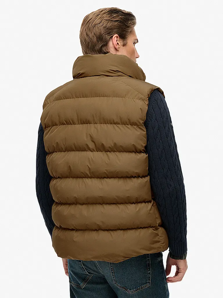 SUPERDRY | Steppgilet | grau