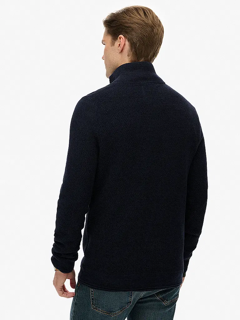 SUPERDRY | Troyer Pullover  | dunkelblau