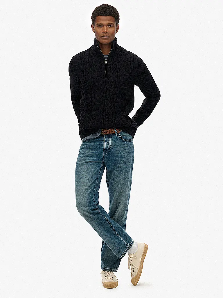 SUPERDRY | Troyer Pullover JACOB | blau