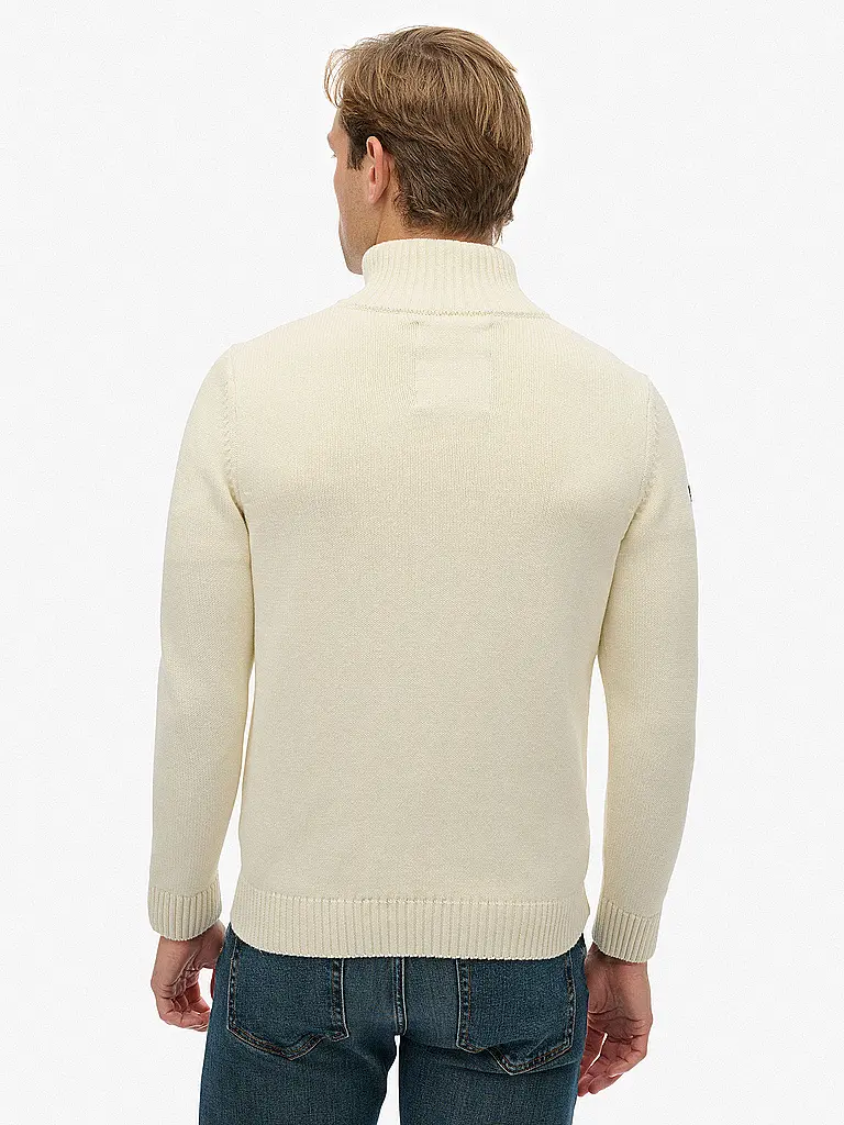 SUPERDRY | Troyer Sweater  | Creme