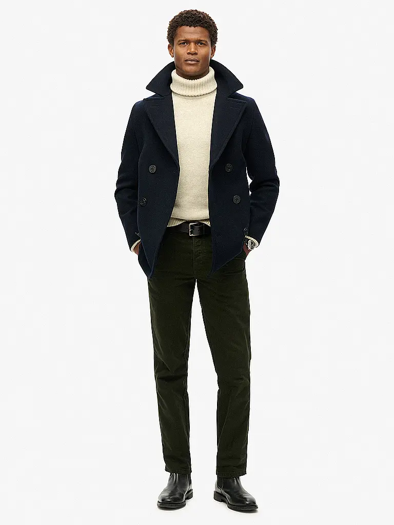 SUPERDRY | Wollmantel  | Dunkelblau