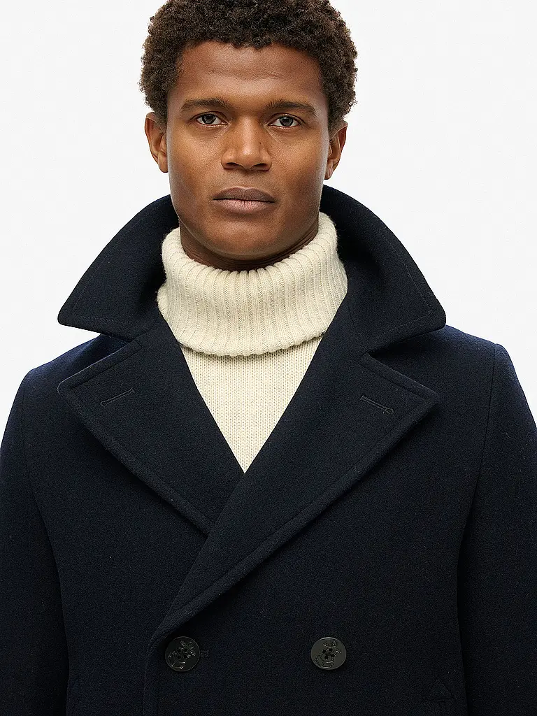 SUPERDRY | Wollmantel  | Dunkelblau