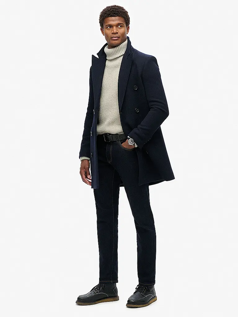 SUPERDRY | Wollmantel | Dunkelblau