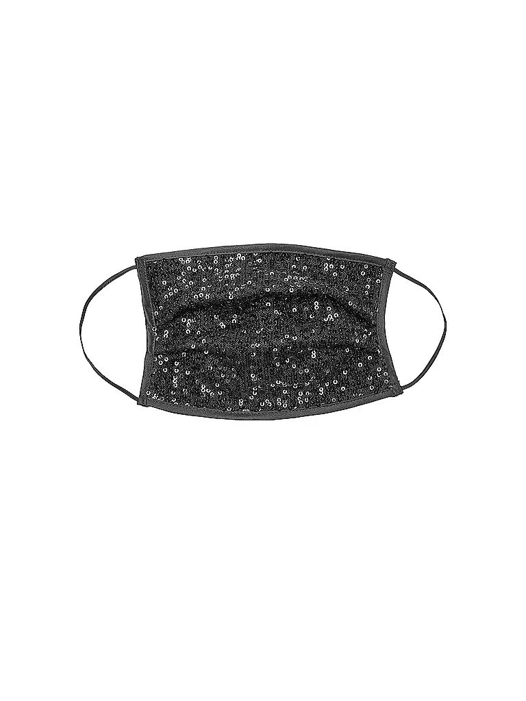 SWING | Mund-Nasen-Maske Glitzer | schwarz