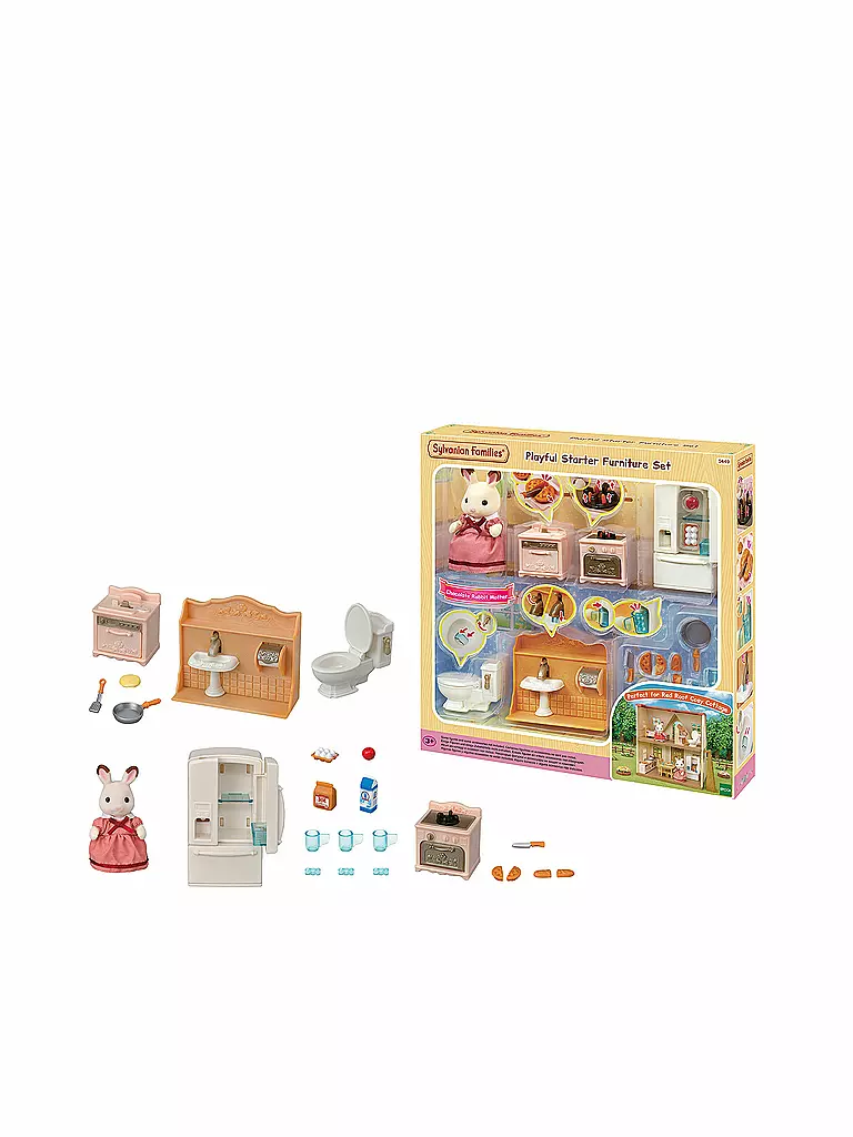 SYLVANIAN FAMILIES | Einrichtung Komplett Set für Starter Haus 5449 | keine Farbe