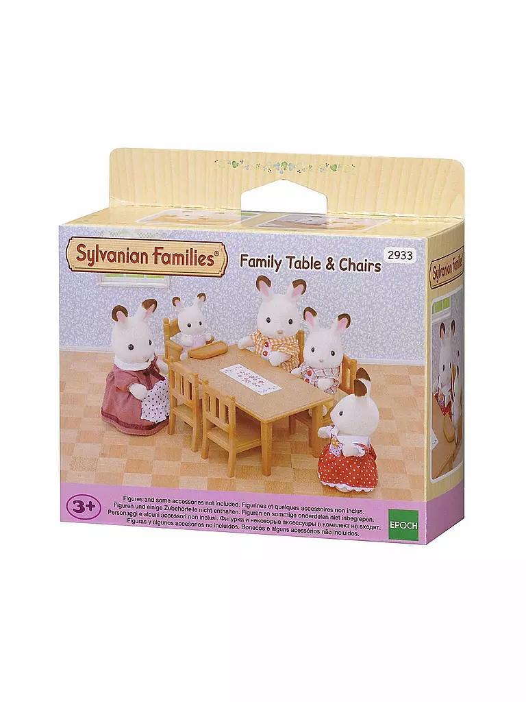 SYLVANIAN FAMILIES | Esstisch Set Braun 2933 | transparent