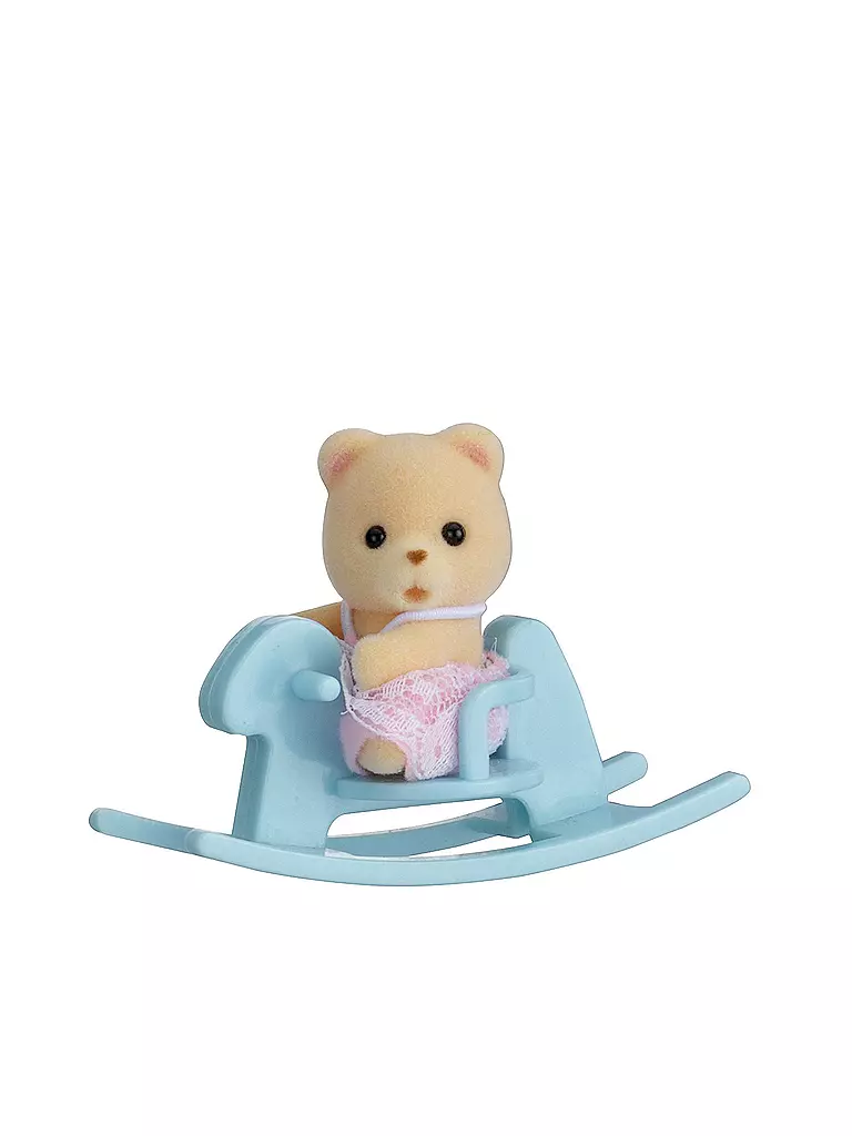 SYLVANIAN FAMILIES | Minibox - Bär auf Schaukelpferd 5199 | transparent