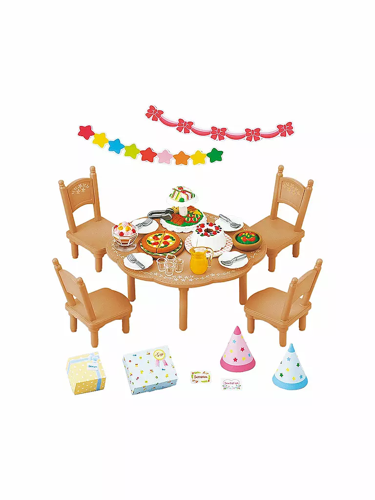SYLVANIAN FAMILIES | Party-Set 2932 | transparent