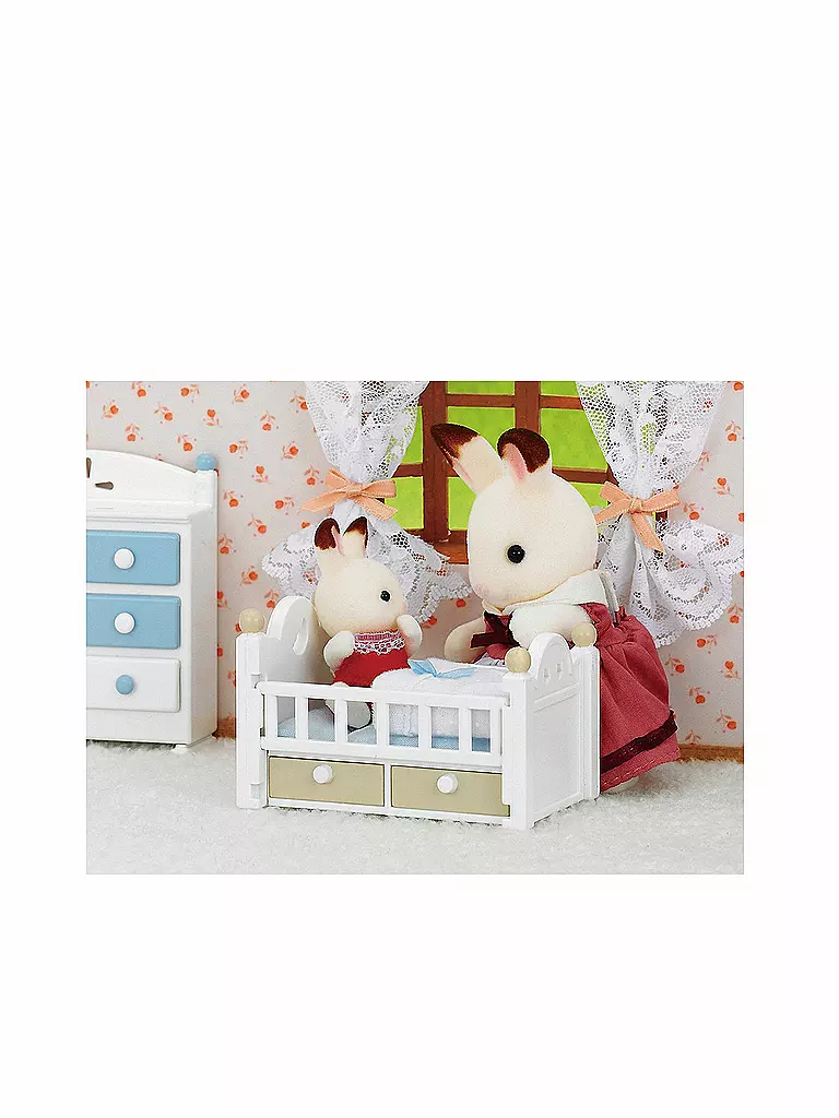 SYLVANIAN FAMILIES | Schokoladenhasen Baby und Bettchen  | keine Farbe