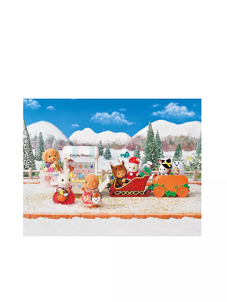 SYLVANIAN FAMILIES | Weihnachtsschlitten-Set 5269 | transparent