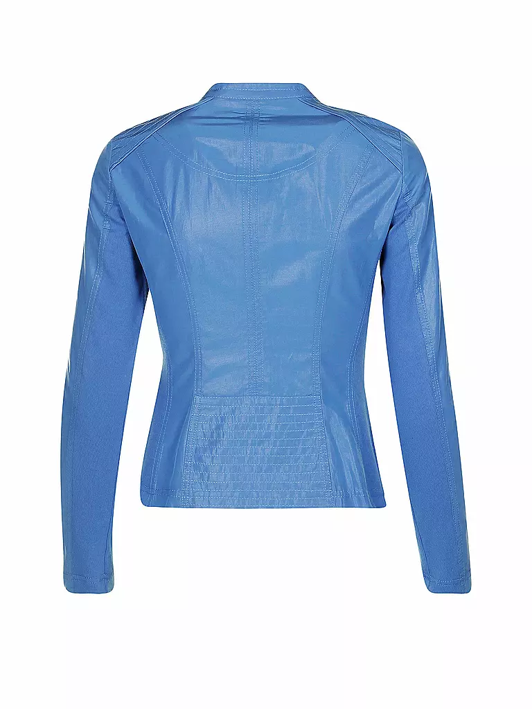 TAIFUN | Jacke in Lederoptik | blau