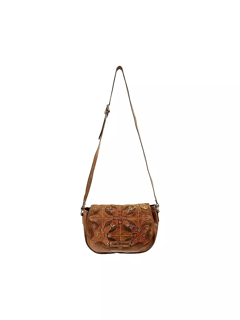 TASCHENDIEB | Ledertasche "Patchwork" | braun