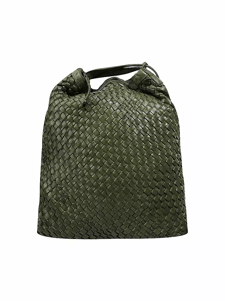 TASCHENDIEB | Ledertasche - Henkeltasche "Schillerplatz" | olive