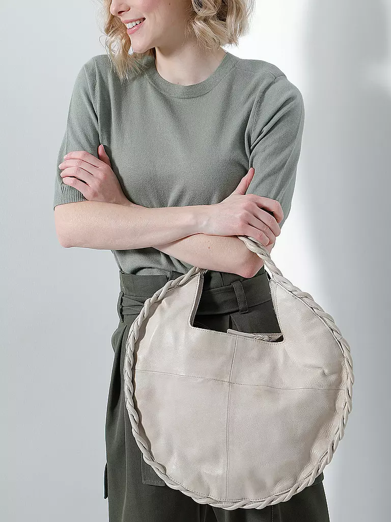 TASCHENDIEB | Ledertasche - Henkeltasche Hoher Markt 1 | weiß