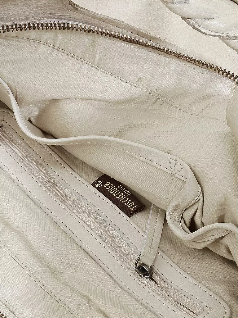 TASCHENDIEB | Ledertasche - Henkeltasche Hoher Markt 1 | weiß