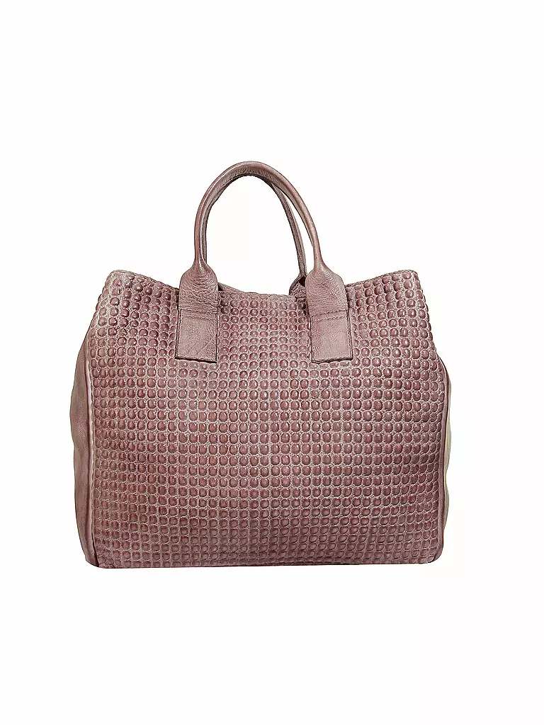 TASCHENDIEB | Ledertasche - Henkeltasche Shopper 3 | rosa