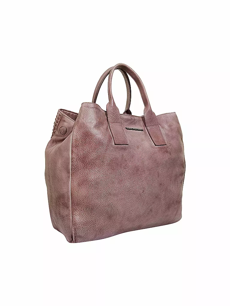 TASCHENDIEB | Ledertasche - Henkeltasche Shopper 3 | rosa