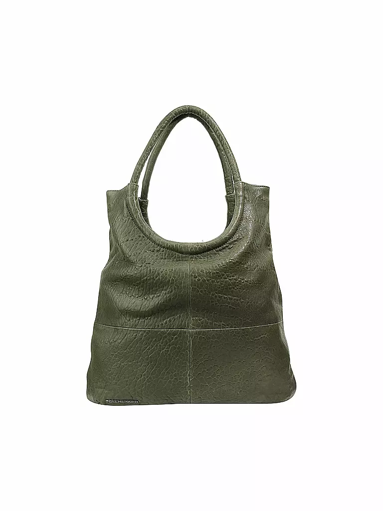 TASCHENDIEB | Ledertasche - Shopper "Burgring" | olive