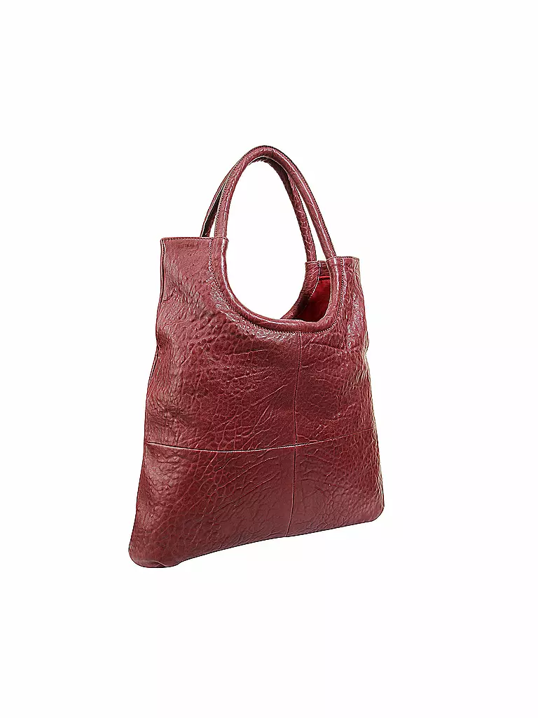 TASCHENDIEB | Ledertasche - Shopper "Burgring" | rot