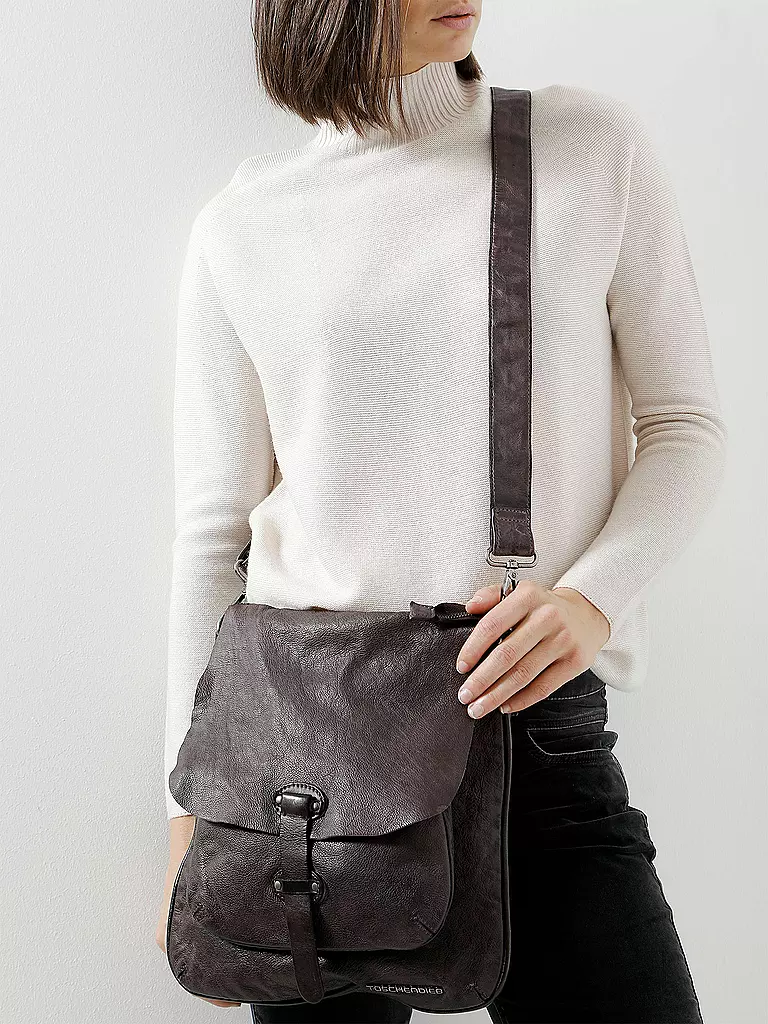 TASCHENDIEB | Ledertasche - Umhängetasche " Kohlmarkt1 " | braun