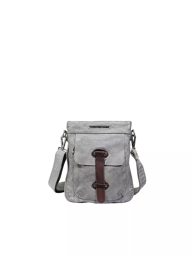 TASCHENDIEB | Ledertasche - Umhängetasche " Kohlmarkt2 " | grau