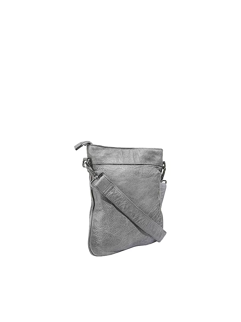 TASCHENDIEB | Ledertasche - Umhängetasche " Kohlmarkt2 " | grau