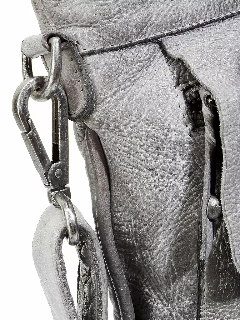 TASCHENDIEB | Ledertasche - Umhängetasche " Kohlmarkt2 " | grau