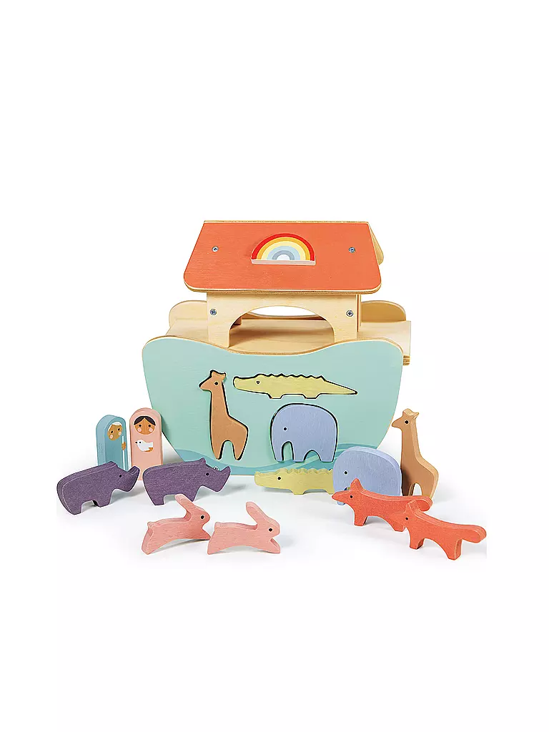 TENDER LEAF TOYS | Kleines Steckspiel Arche Noah | keine Farbe
