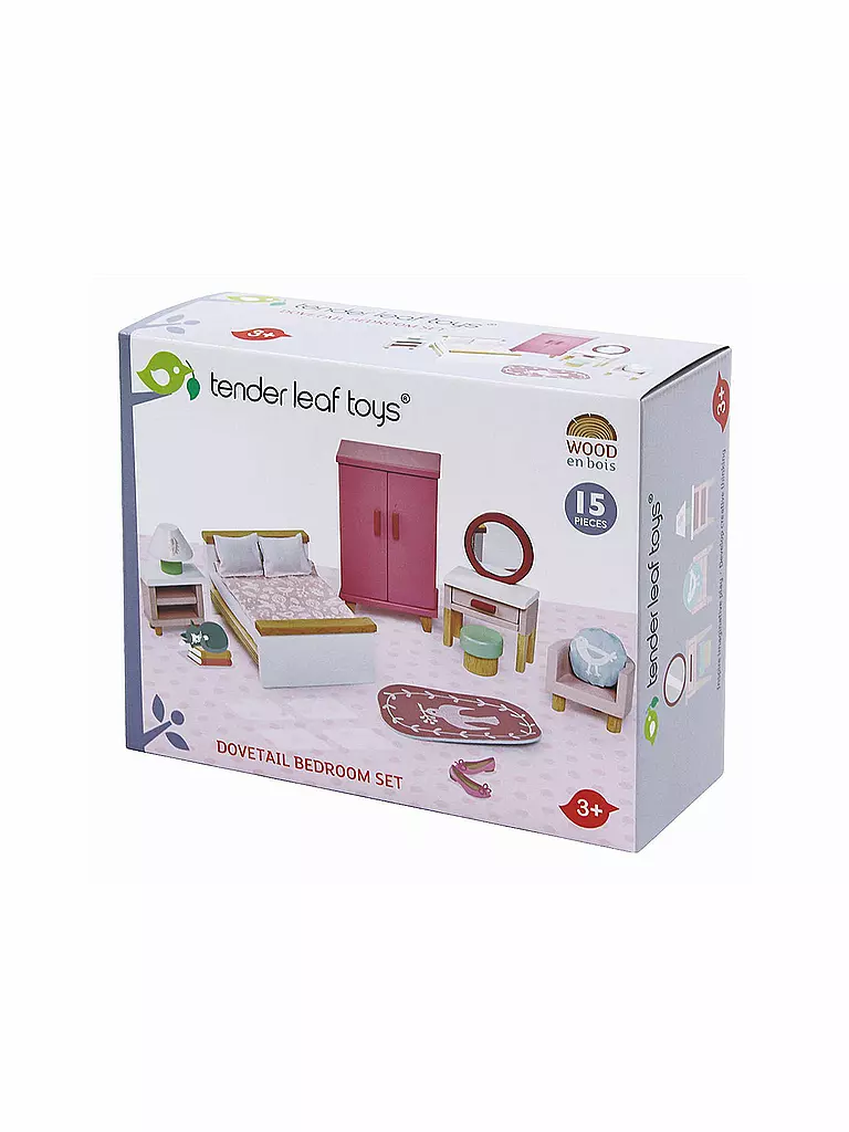 TENDER LEAF TOYS | Puppenhaus Schlafzimmer | keine Farbe