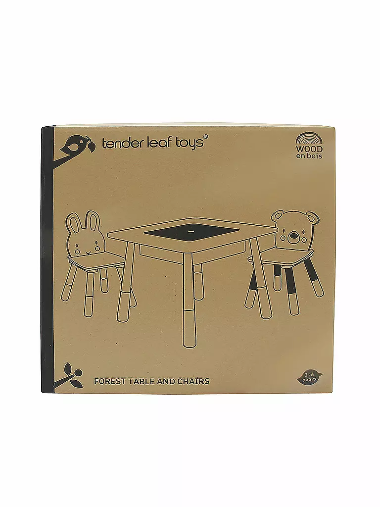 TENDER LEAF TOYS | Tisch und Stühle Hase und Bär | keine Farbe