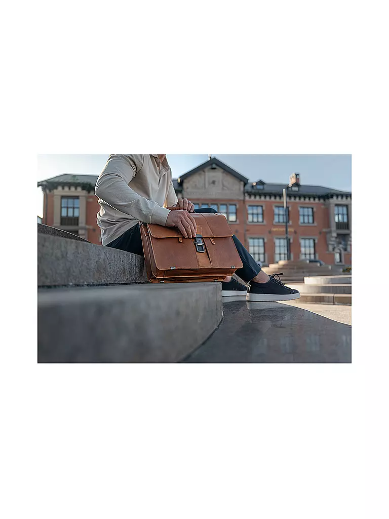 THE CHESTERFIELD BRAND | Ledertasche - Aktentasche STUTTGART 14" | Camel