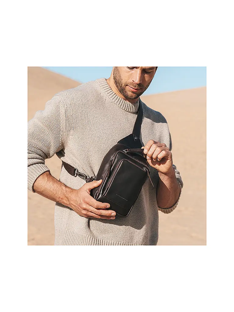 THE CHESTERFIELD BRAND | Ledertasche - Umhängetasche RIGA | Braun