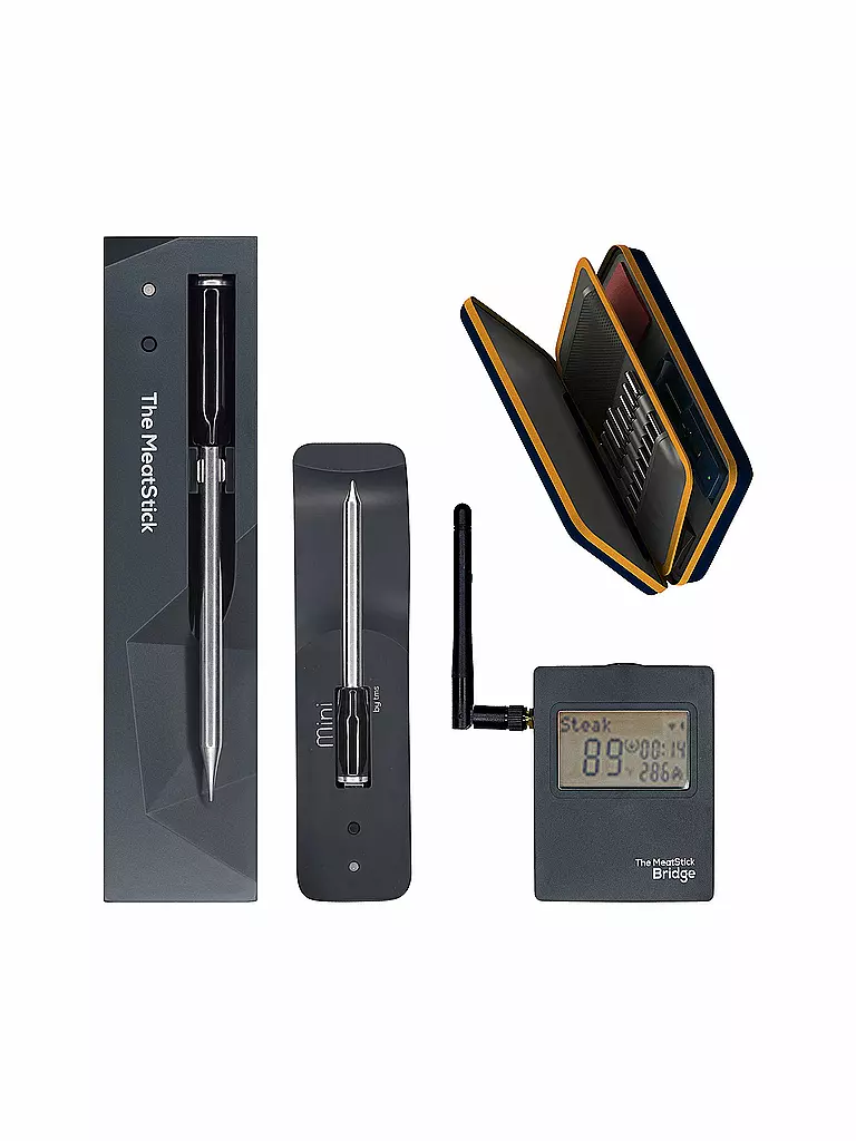 THE MEATSTICK | Thermometer - The MeatStick WiFi Combo Set Schwarz | schwarz