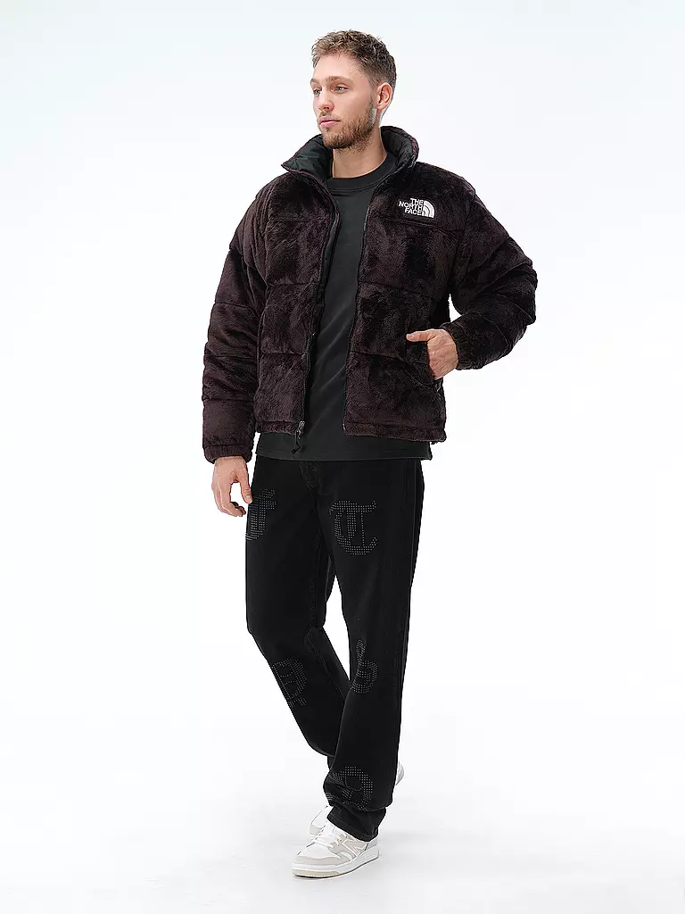 THE NORTH FACE | Daunensteppjacke in Felloptik NUPTSE | braun